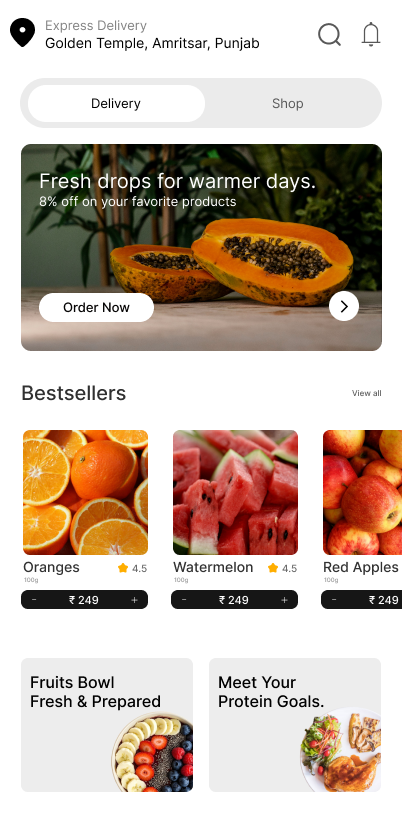 Food Delivery Web App
